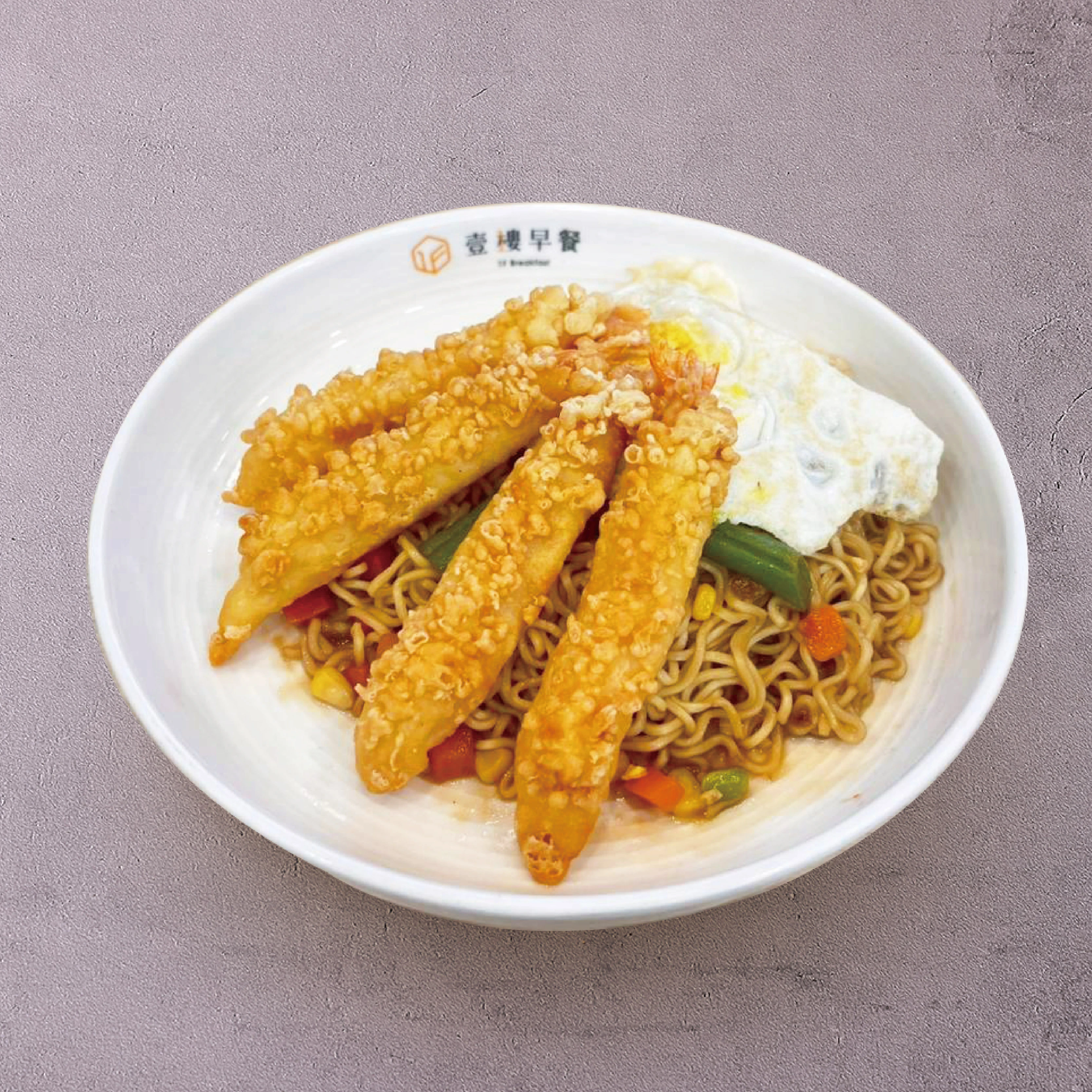 日式炸蝦炒泡麵